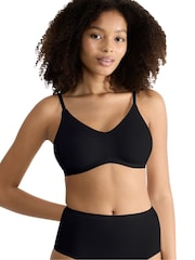 Sloggi Go Daily Cotton Highwaist Black Bras 3 Pack - Image 1 of 6