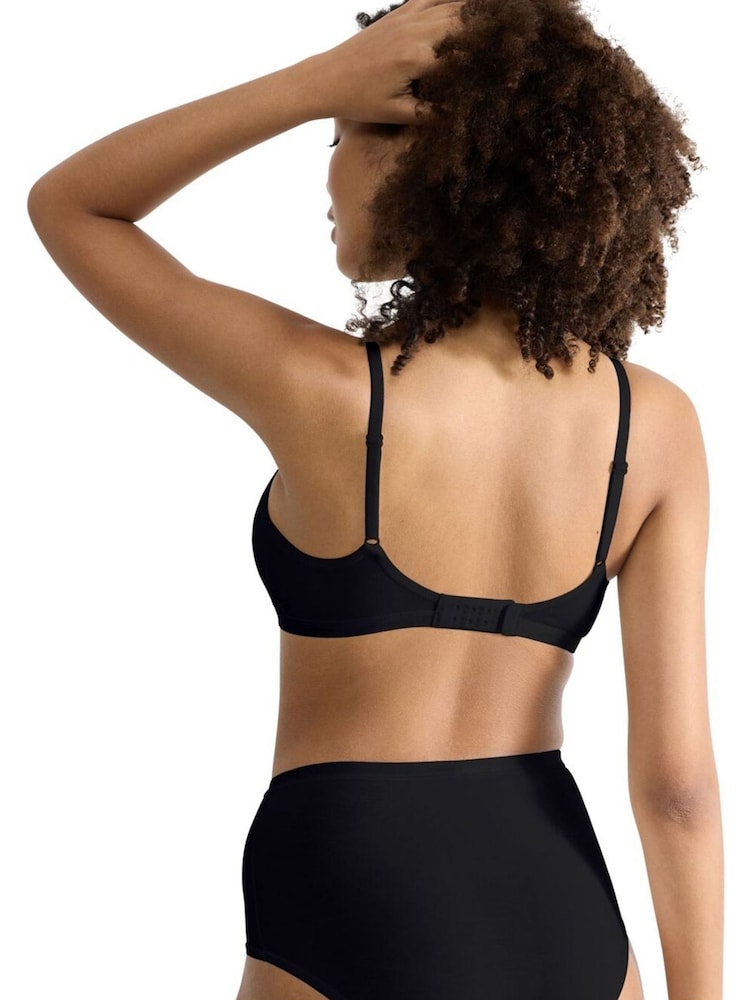 Sloggi Go Daily Cotton Highwaist Black Bras 3 Pack - Image 2 of 6