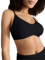 Sloggi Go Daily Cotton Highwaist Black Bras 3 Pack - Image 3 of 6