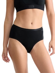 Sloggi Go Daily Cotton Highwaist Black Knickers 3 Pack - Image 1 of 6