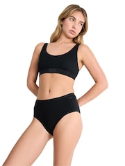 Sloggi Go Daily Cotton Highwaist Black Knickers 3 Pack - Image 3 of 6