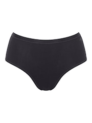 Sloggi Go Daily Cotton Highwaist Black Knickers 3 Pack - Image 5 of 6