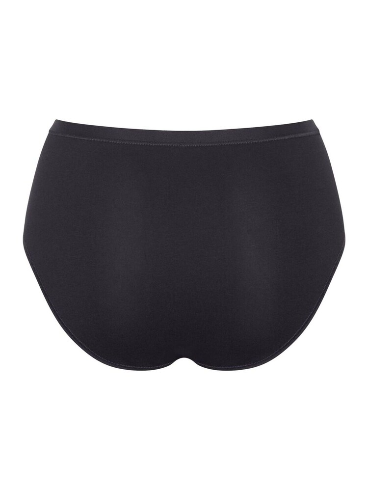 Sloggi Go Daily Cotton Highwaist Black Knickers 3 Pack - Image 6 of 6