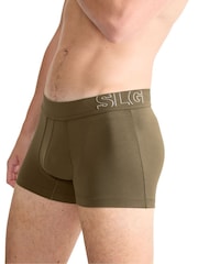 Braun/Creme - Sloggi SLG Boxershorts für Herren - Bild 3 von 5