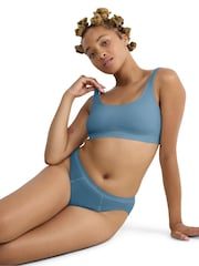 Sloggi 70s Blue EVER Ease Bikini Top - Image 4 of 7