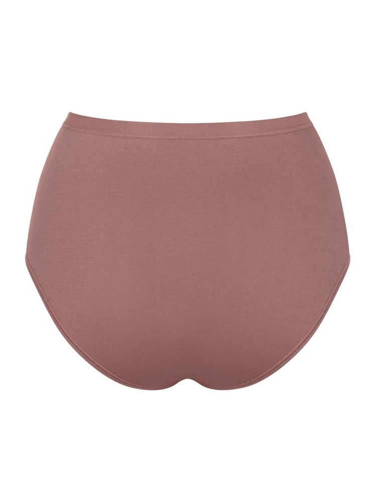 Sloggi Go Daily Cotton Highwaist Black Knickers 3 Pack - Image 6 of 6