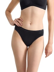 Sloggi Go Daily Cotton Highwaist Black Knickers 3 Pack - Image 1 of 6