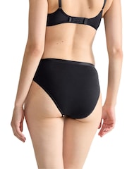 Sloggi Go Daily Cotton Highwaist Black Knickers 3 Pack - Image 2 of 6
