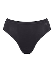 Sloggi Go Daily Cotton Highwaist Black Knickers 3 Pack - Image 5 of 6