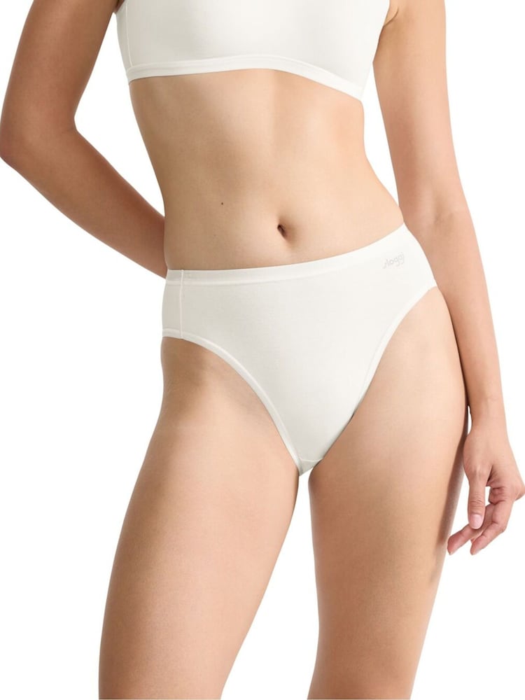 Sloggi Go Daily Cotton Highwaist Black Knickers 3 Pack - Image 1 of 10