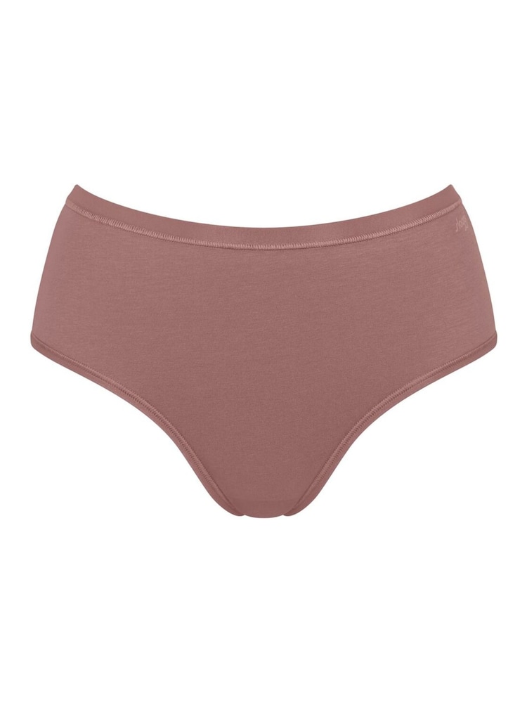 Sloggi Go Daily Cotton Highwaist Black Knickers 3 Pack - Image 4 of 5