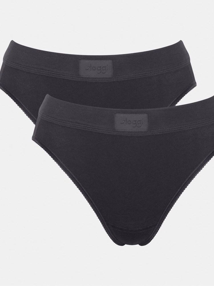 Beere/Schwarz - Sloggi Double Comfort T Tai Berry/Black Briefs 2 Pack - Bild 5 von 5