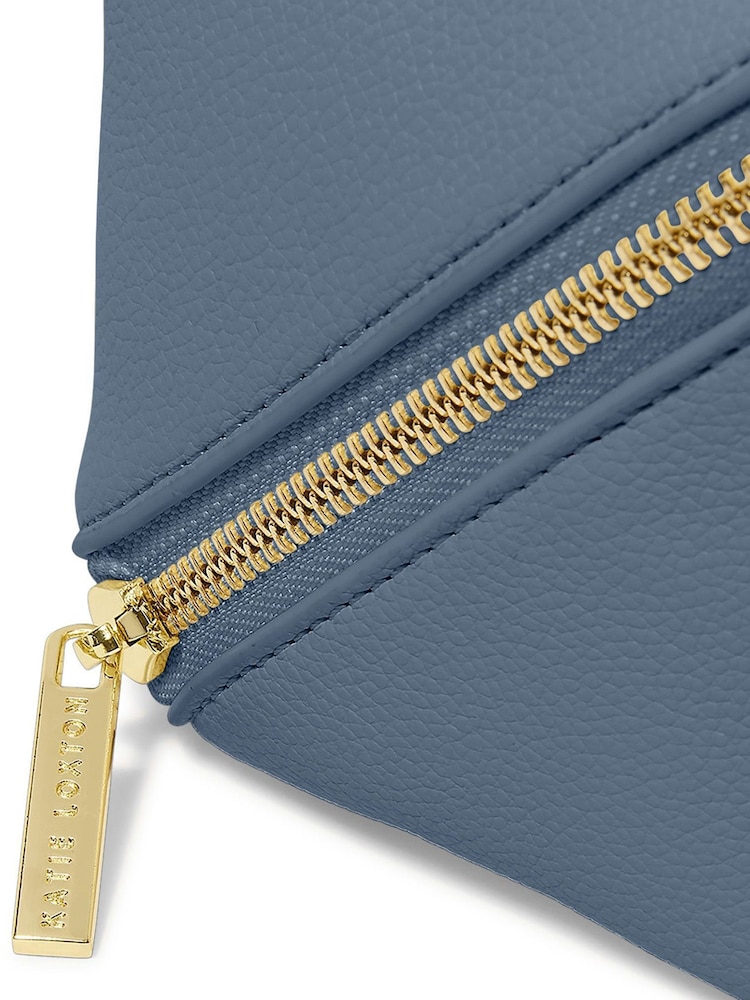Katie Loxton Blue Medium Make Up Wash Bag - Image 4 of 4