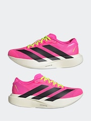 adidas Pink Adizero Evo Trainers - Image 5 of 9