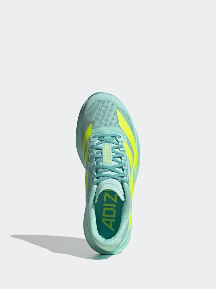 adidas gazelle silver green womens adidas Adizero Prime x 3.0 Strung Flash Aqua Lucid Lemon