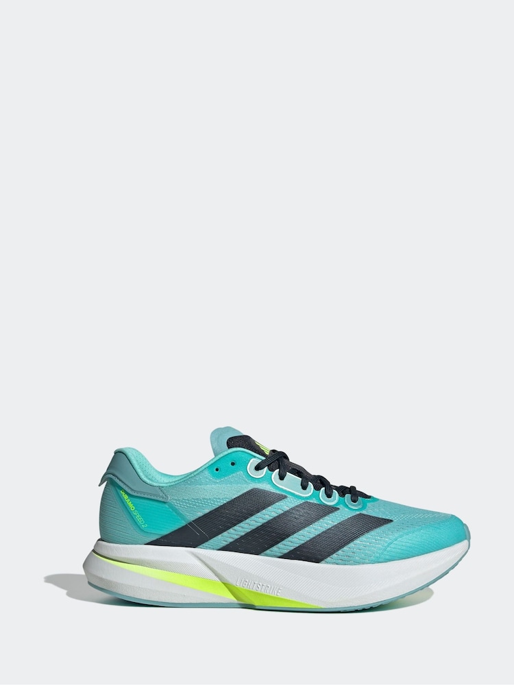 adidas Green Duramo Speed 2 Running Trainers - Image 1 of 9
