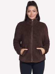 Skechers Brown Skech Sherpa Jacket - Image 1 of 4