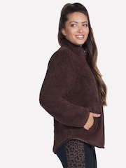Skechers Brown Skech Sherpa Jacket - Image 3 of 4