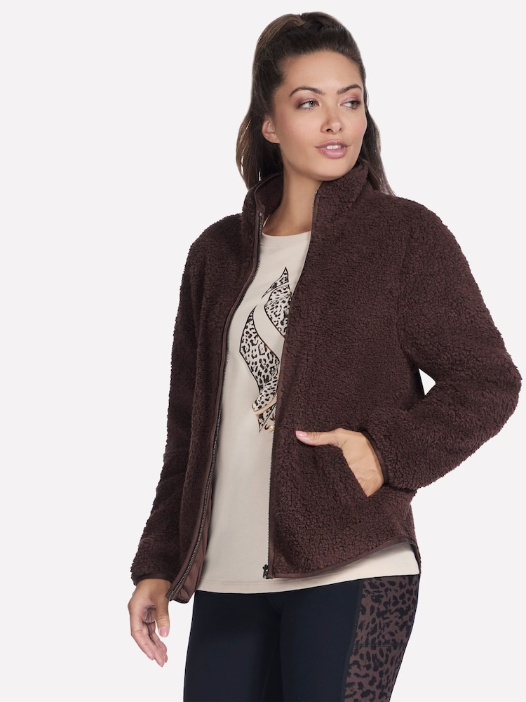 Skechers Brown Skech Sherpa Jacket - Image 4 of 4