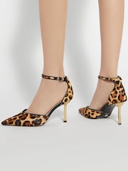 Dune London Colly smaragdgrüne offene Pumps mit Absätzen - Bild 1 von 6