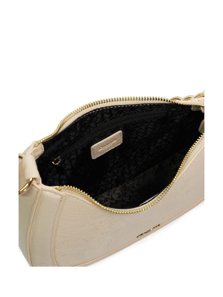 Dune London Cream Smart Direction Small Scoop Shoulder Bag - Image 4 of 5