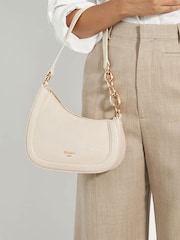 Dune London Cream Smart Direction Small Scoop Shoulder Bag - Image 5 of 5