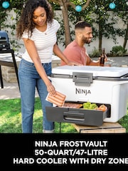 Ninja White FrostVault 50QT/47L FB151UKGY Cool Bags Hard Cooler - Image 2 of 5
