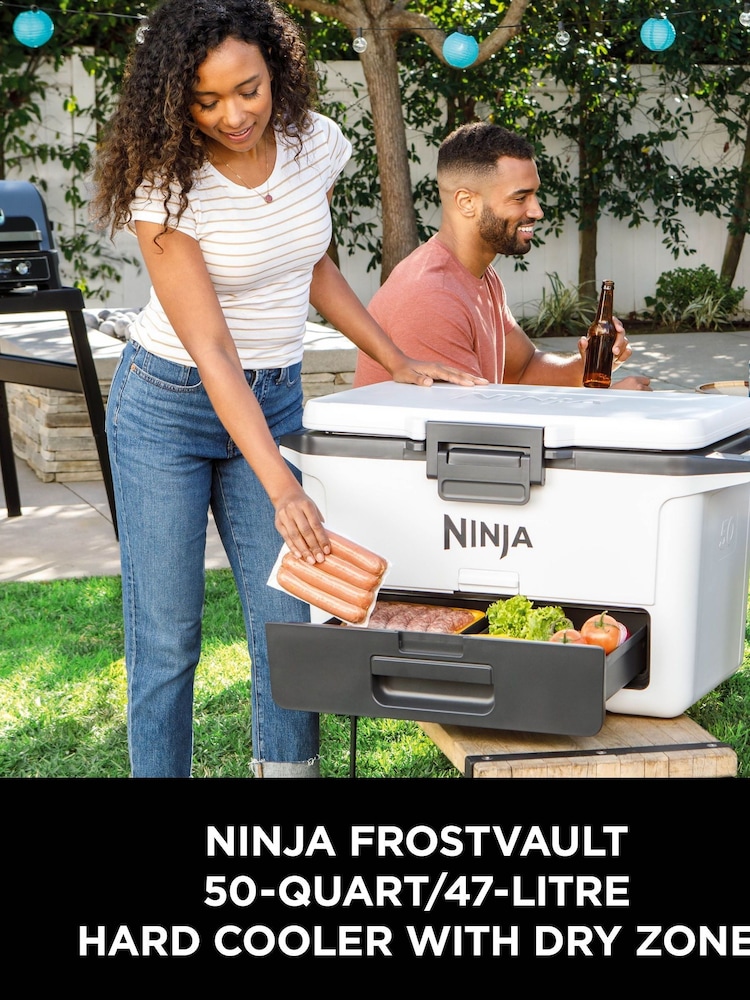 Ninja White FrostVault 50QT/47L FB151UKGY Cool Bags Hard Cooler - Image 2 of 5