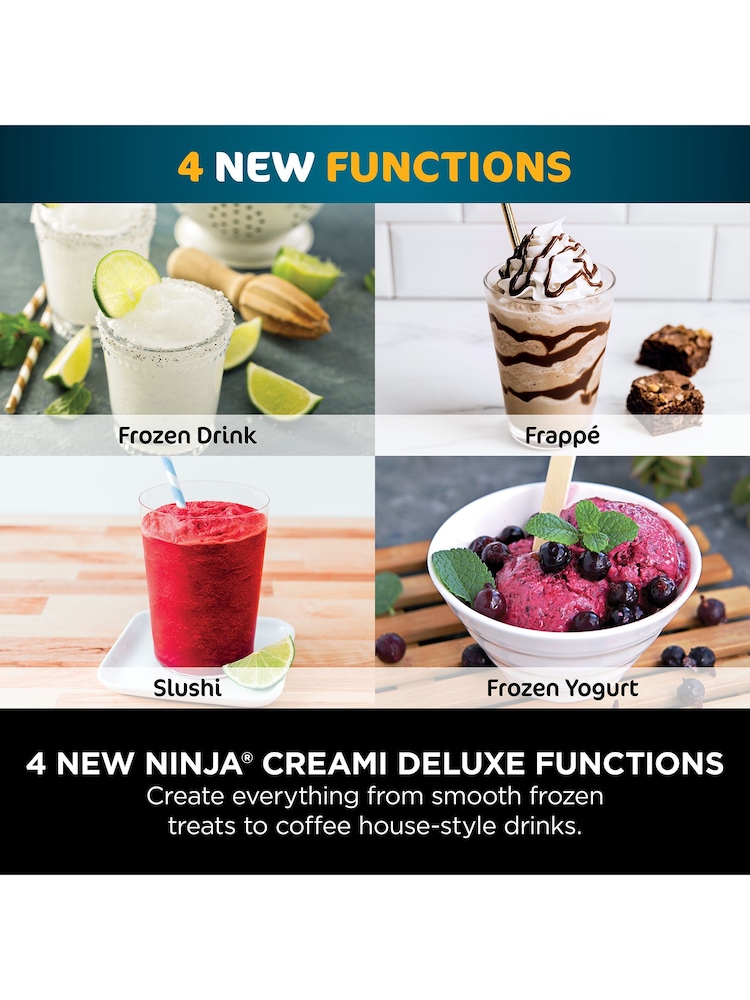 Ninja Black CREAMi Deluxe 10-in-1 Ice Cream & Drink Maker - Image 2 of 6
