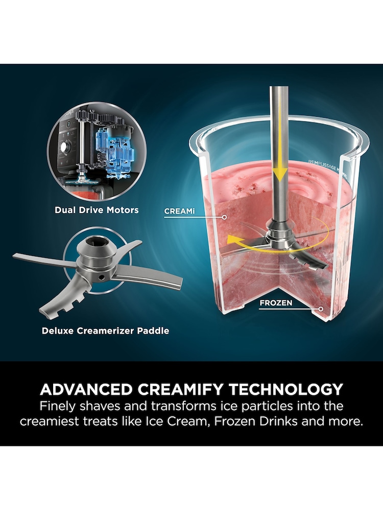 Ninja Black CREAMi Deluxe 10-in-1 Ice Cream & Drink Maker - Image 6 of 6