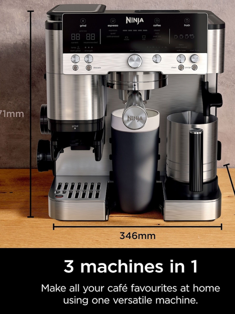 Ninja Black Luxe Café Premier Series Espresso Machine - Image 2 of 6