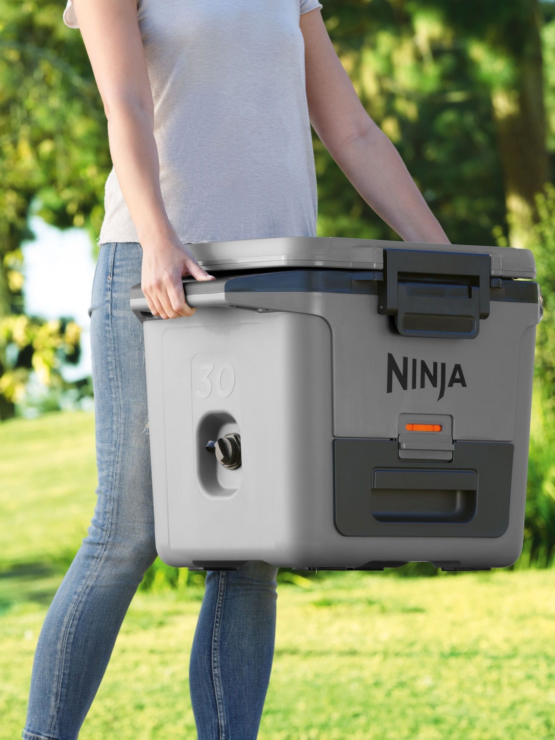 Buy Ninja Grey FrostVault 30QT/28L FB131UKGY Cool Bags Hard Cooler