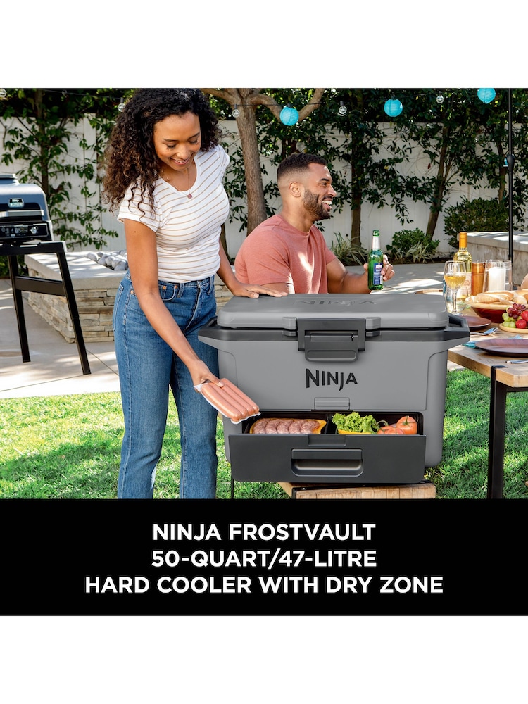 Ninja Grey FrostVault 50QT/47L FB151UKGY Cool Bags Hard Cooler - Image 2 of 5