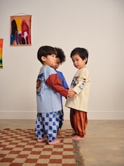 Blue/Brown Dinosaur Oversized Pyjamas 3 Pack (9mths-10yrs) - Image 3 of 10