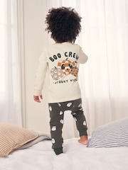 Cream/Black Halloween Fit Single Snuggle Pyjamas (9mths-10yrs) - Image 2 of 7
