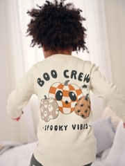 Cream/Black Halloween Fit Single Snuggle Pyjamas (9mths-10yrs) - Image 4 of 7