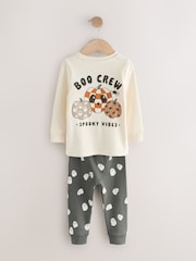 Cream/Black Halloween Fit Single Snuggle Pyjamas (9mths-10yrs) - Image 6 of 7