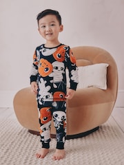 Black Fit Single Snuggle Pyjamas (9mths-10yrs) - Image 1 of 7