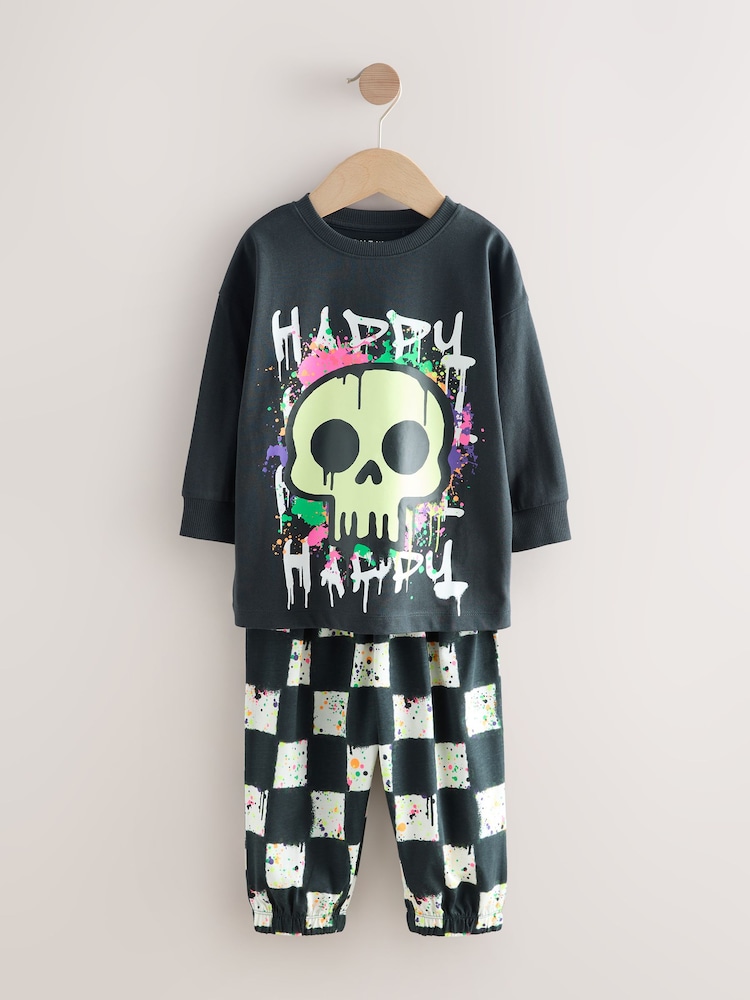 Multi Halloween Oversized Single Pyjamas (9mths-10yrs) - Image 1 of 4 Multi Halloween Oversized Single Pyjamas (9mths-10yrs) - Image 1 of 4