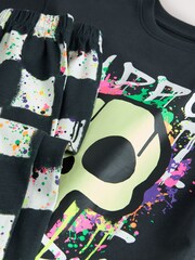 Multi Halloween Oversized Single Pyjamas (9mths-10yrs) - Image 4 of 4