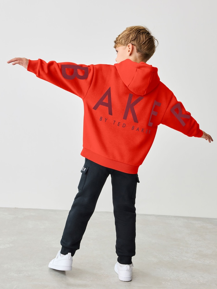 Baker by Ted Baker Oversized Back Print Hoodie - Image 1 of 7