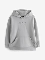 Baker by Ted Baker Oversized Back Print Hoodie - Image 2 of 7