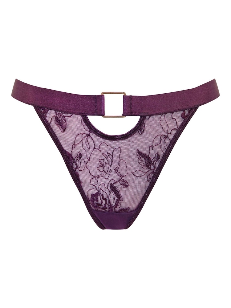 Lila - Pour Moi – India – Tanga mit Stickerei - Bild 2 von 4