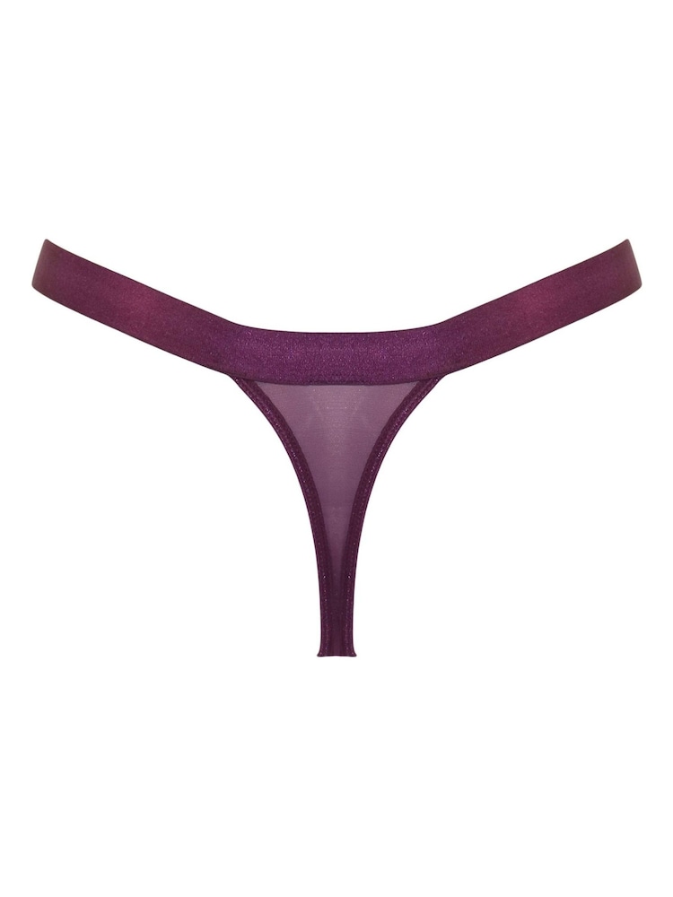 Lila - Pour Moi – India – Tanga mit Stickerei - Bild 4 von 4 Lila - Pour Moi – India – Tanga mit Stickerei - Bild 4 von 4