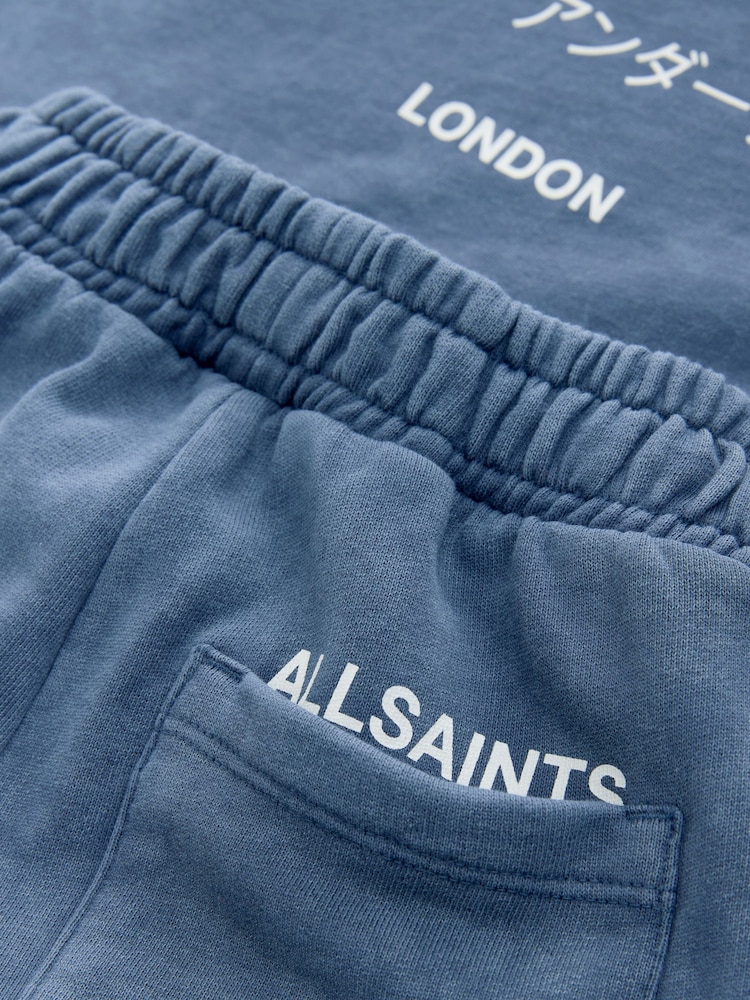 smALLSAINTS Washed Blue Boys Underground T-Shirt and Sweat Shorts Set - Image 10 of 10
