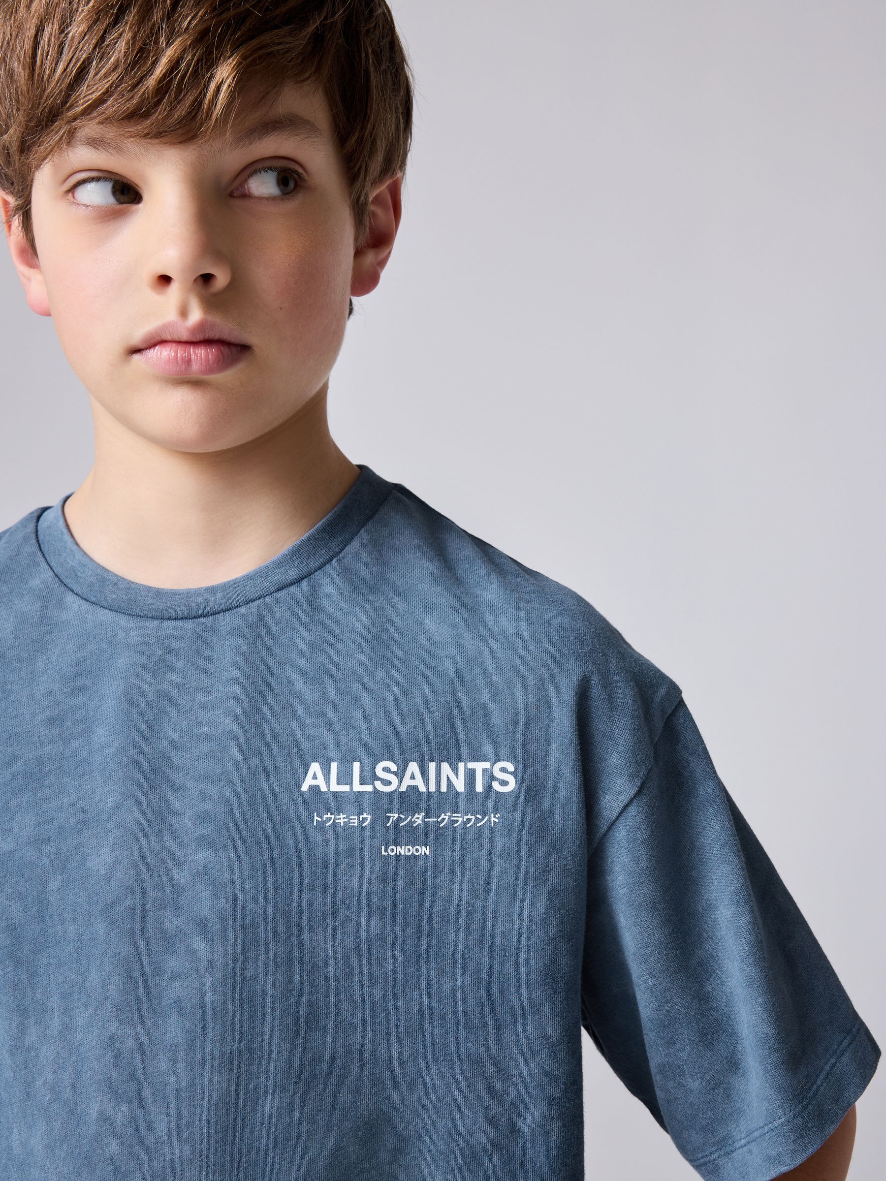 Buy smALLSAINTS Washed Blue Boys Underground T-Shirt and Sweat