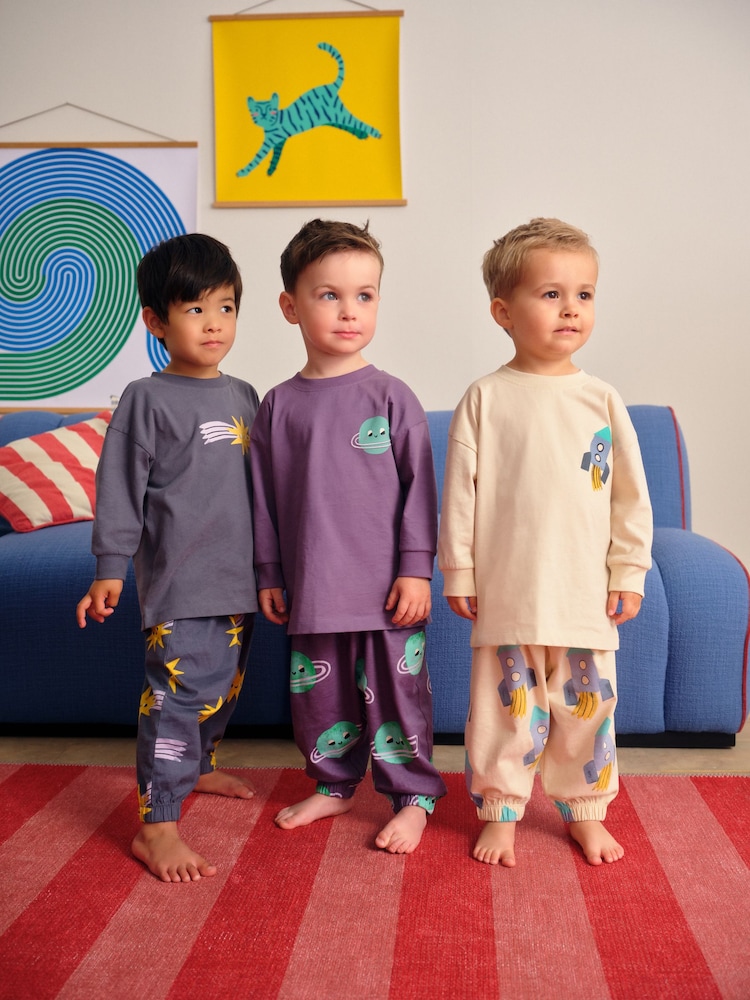 Multicolor - Pack de 3 pijamas oversize (9 meses - 10 años) - Imagen 1 de 11 Multicolor - Pack de 3 pijamas oversize (9 meses - 10 años) - Imagen 1 de 11