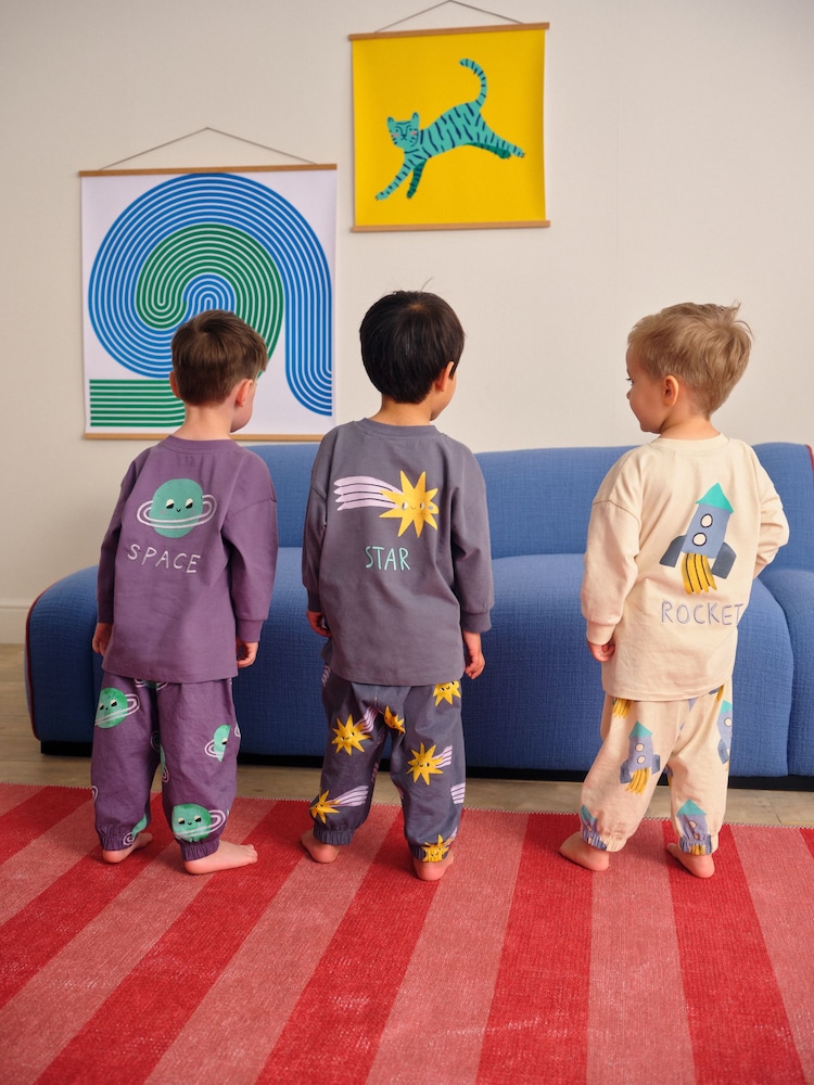 Multicolor - Pack de 3 pijamas oversize (9 meses - 10 años) - Imagen 2 de 11 Multicolor - Pack de 3 pijamas oversize (9 meses - 10 años) - Imagen 2 de 11