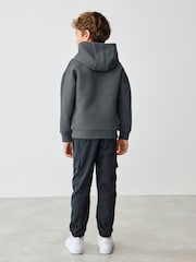 Baker by Ted Baker Charcoal Grey Quilted Hoodie - Image 2 of 7