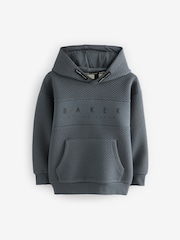 Baker by Ted Baker Charcoal Grey Quilted Hoodie - Image 4 of 7
